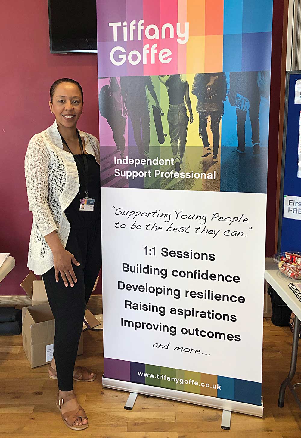 Tiffany Goffe at an event
